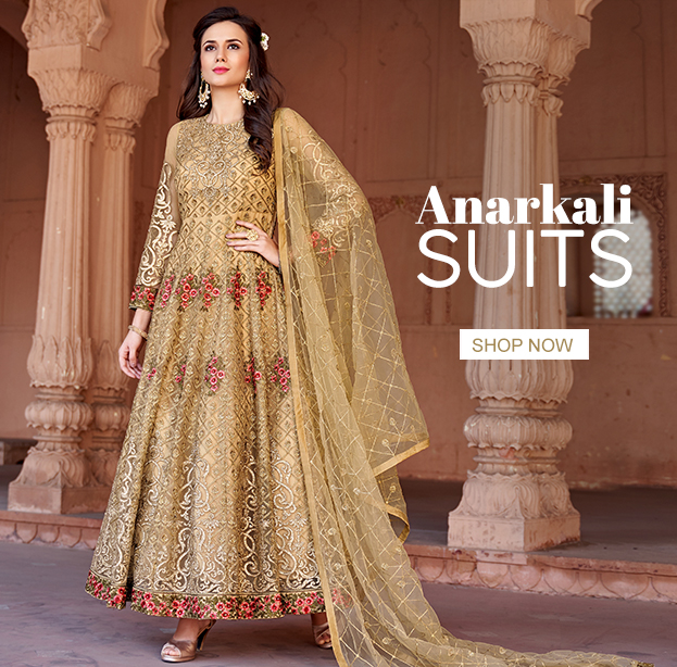 Yellow Indian Anarkali Suit Collection